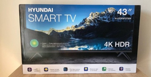 Обзор бюджетного 4К телевизора HYUNDAI H-LED43FU7004 на Салют ОС