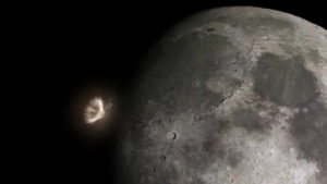 Представлена анимация «бомбардировки» Луны астероидами (видео)