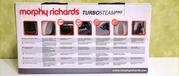Morphy Richards Turbosteam Pro Electronic 303125 — полный обзор утюга, тестирование и выводы
