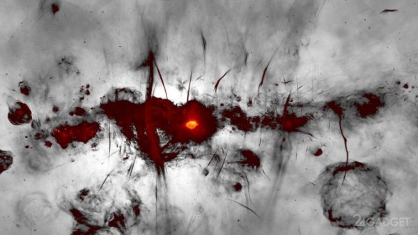 Представлена фотография массивной черной дыры Стрелец A* в центре Млечного Пути (3 фото)