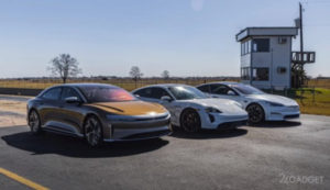 В гонке на четверть мили Tesla Model S Plaid опередила Lucid Air и Porsche Taycan Turbo S (видео)