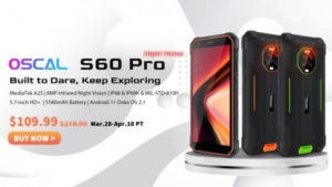 Защищенный смартфон Blackview OSCAL S60 Pro доступен по цене $109,99 (скидка 50%).