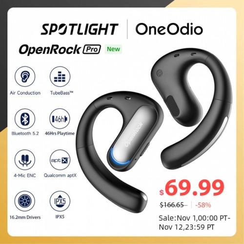 Выгодная цена на стильные наушники Oneodio OpenRock Pro