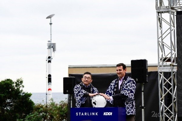 В Японии запустили первую сотовую вышку работающую от интернета Starlink (2 фото)