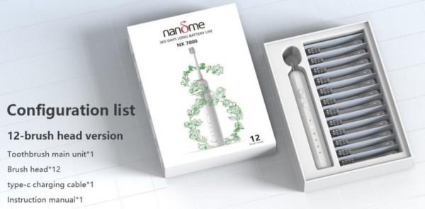 Звуковая зубная щетка Nandme NX7000 теперь по еще более привлекательной цене!